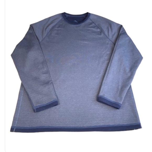 Tommy Bahama Size Large Reversible Blue Long Sleeve Mens Shirt Two shirts in one - Picture 1 of 5